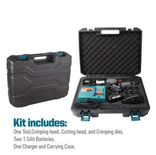 Load image into Gallery viewer, Zupper 300C Crimping and Cutting Tool Kit P-300C Battery Powered 2.5Ah