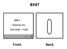 Load image into Gallery viewer, Galvanised Temporary Meter Box 4 450x450 includes UBolt
