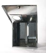 Load image into Gallery viewer, WA Meter Box 4 Galvanised with Window &amp; Lock 450x450
