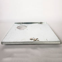 Load image into Gallery viewer, Galvanised Lid/Door for Meter Box 4 Complete with Window &amp; Lock
