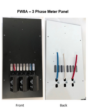 Load image into Gallery viewer, Three Phase Meter Panel FW8A with Fuses 450x225x6
