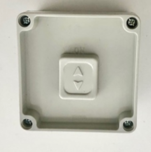 One Gang Surface Switch Grey Weather Protected