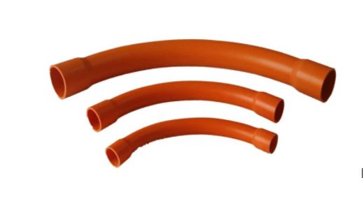 90 Degree Orange Sweep Bends 25,32,50,63,80,100