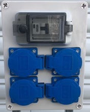 Load image into Gallery viewer, Temporary Power Single Phase Unit 4x10Amp Sockets with Caravan Outlets
